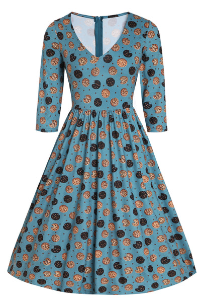 PRE ORDER Billie Cookie Blue Long Sleeved Dress