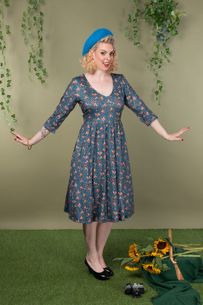 Billie Fox Den Print Dress