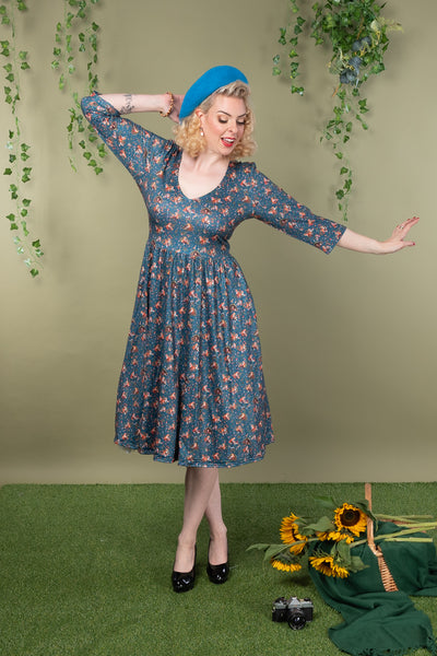 Billie Fox Den Print Dress