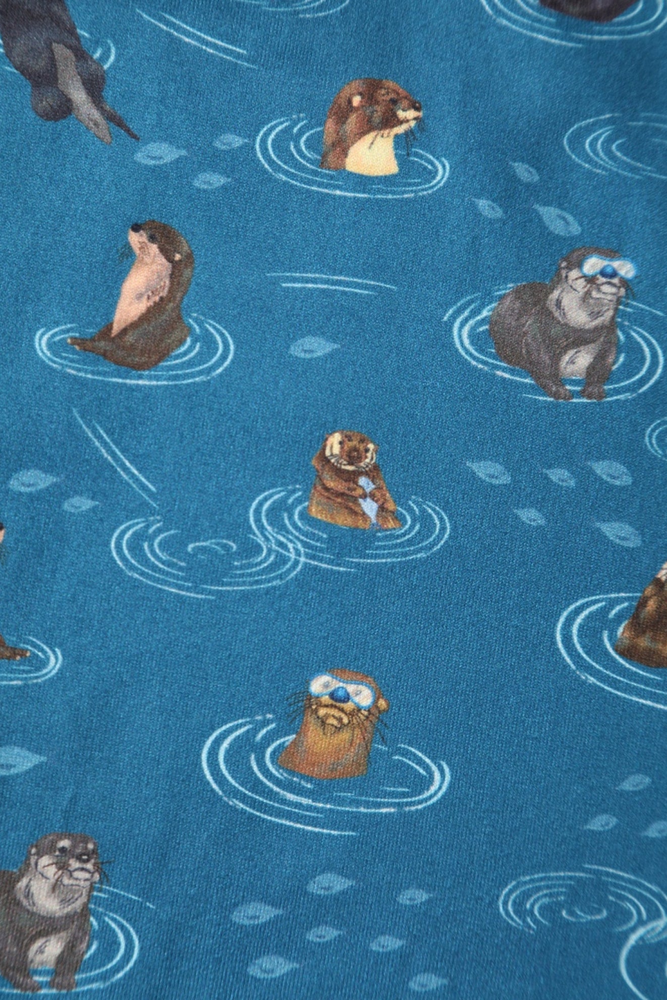 Billie Long Sleeved Blue Otter Family Dress