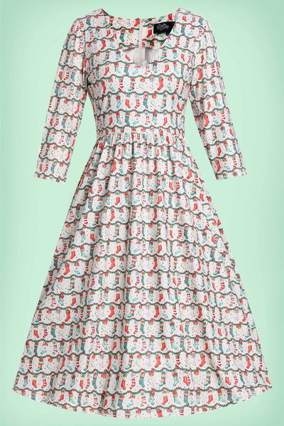 Billie Christmas Stocking Long Sleeved Dress