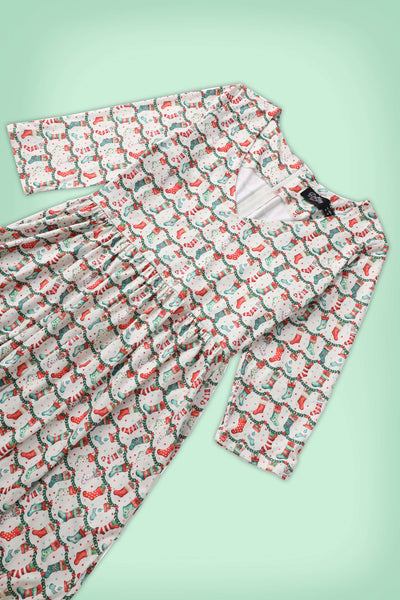 Billie Christmas Stocking Long Sleeved Dress