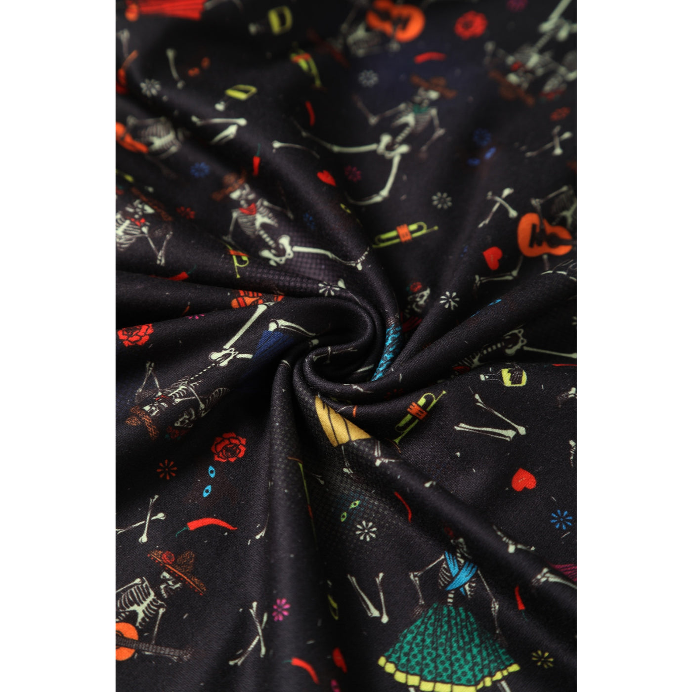 Billie Black Mexican Dancing Skeleton Dress