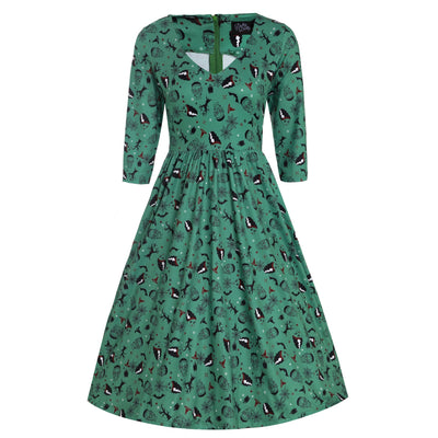 PRE ORDER Billie Frankenstein & the Bride Print Long Sleeved Dress