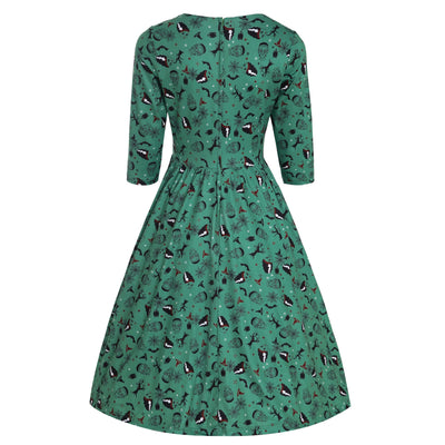 PRE ORDER Billie Frankenstein & the Bride Print Long Sleeved Dress
