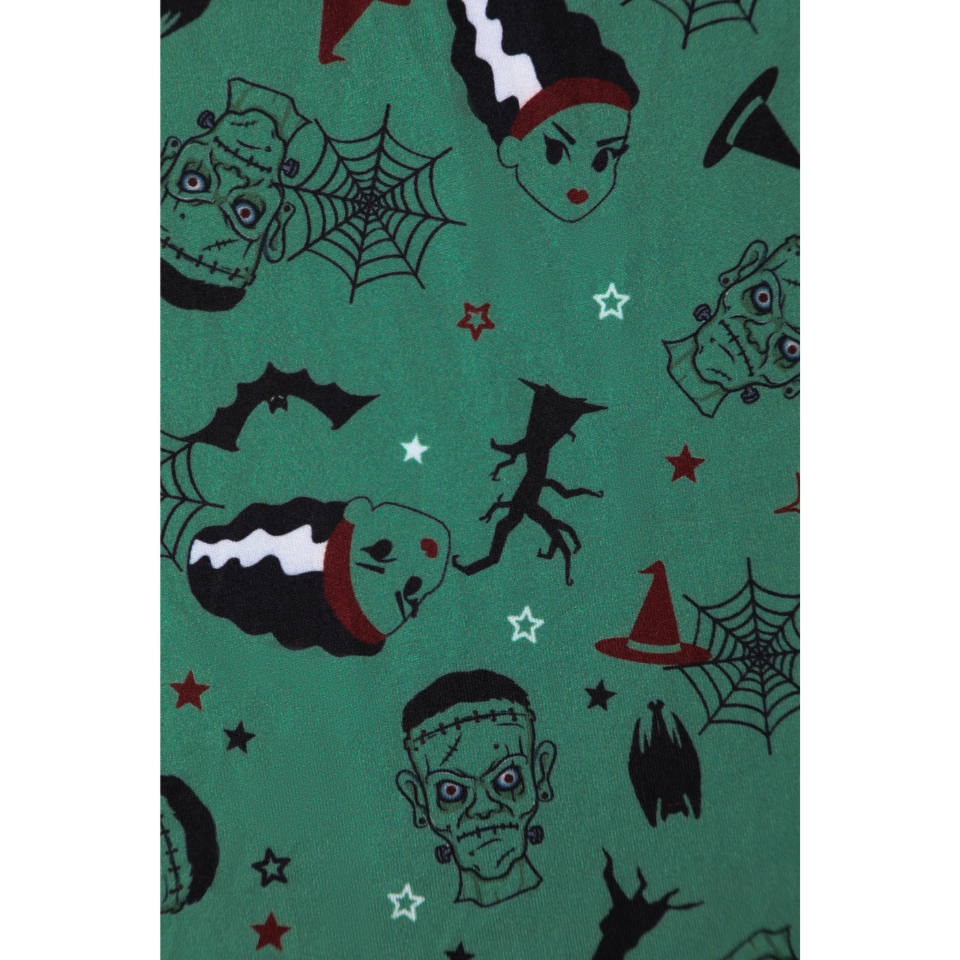 Billie Frankenstein & the Bride Print Long Sleeved Dress