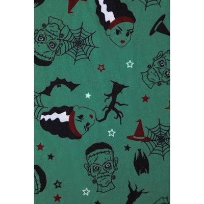 PRE ORDER Billie Frankenstein & the Bride Print Long Sleeved Dress
