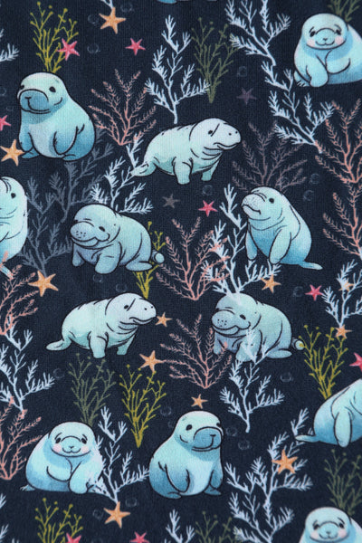 PRE ORDER Billie Blue Manatee Long Sleeved Dress