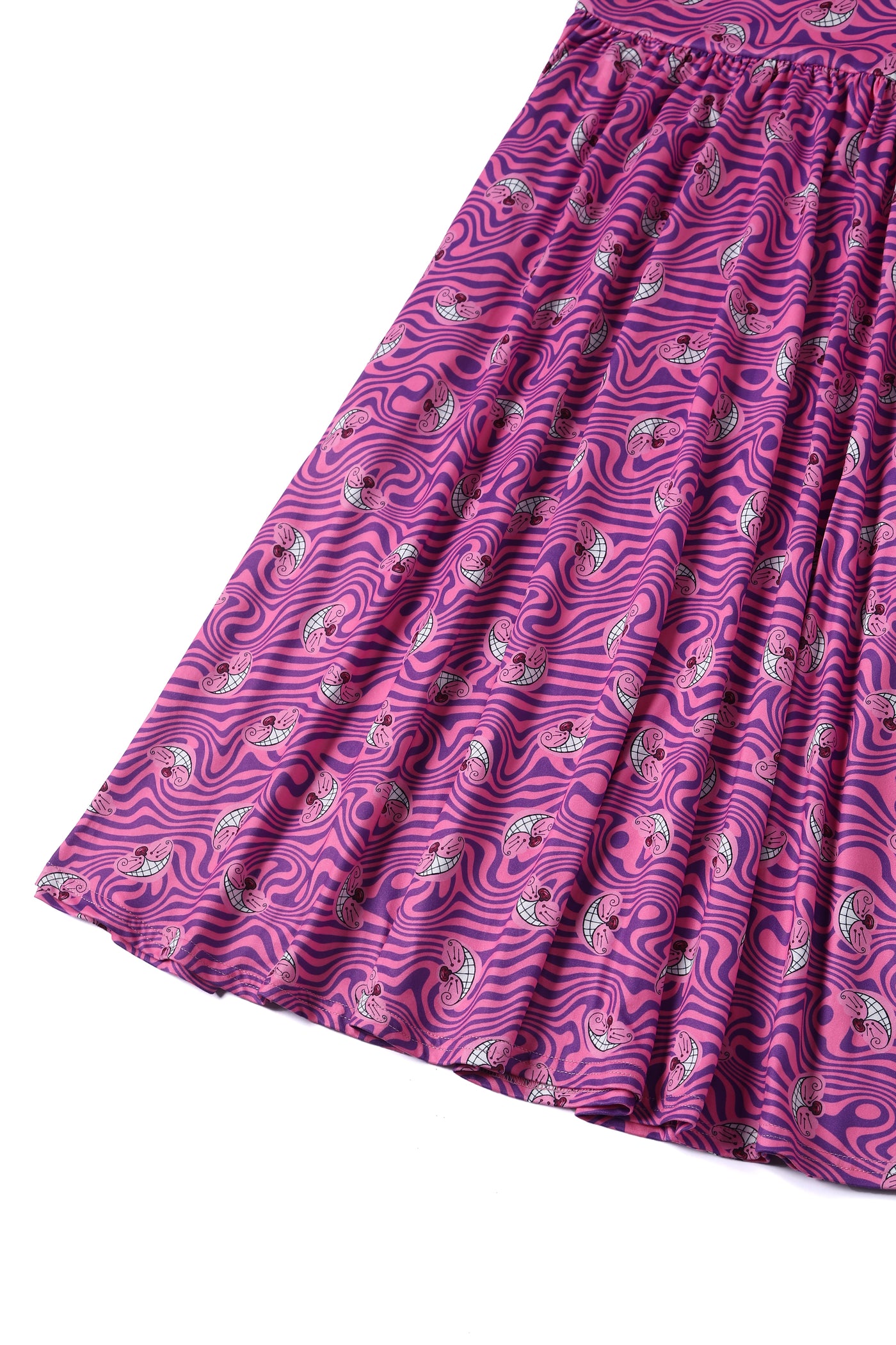 Billie Cheshire Cat Smile Pink Long Sleeved Dress