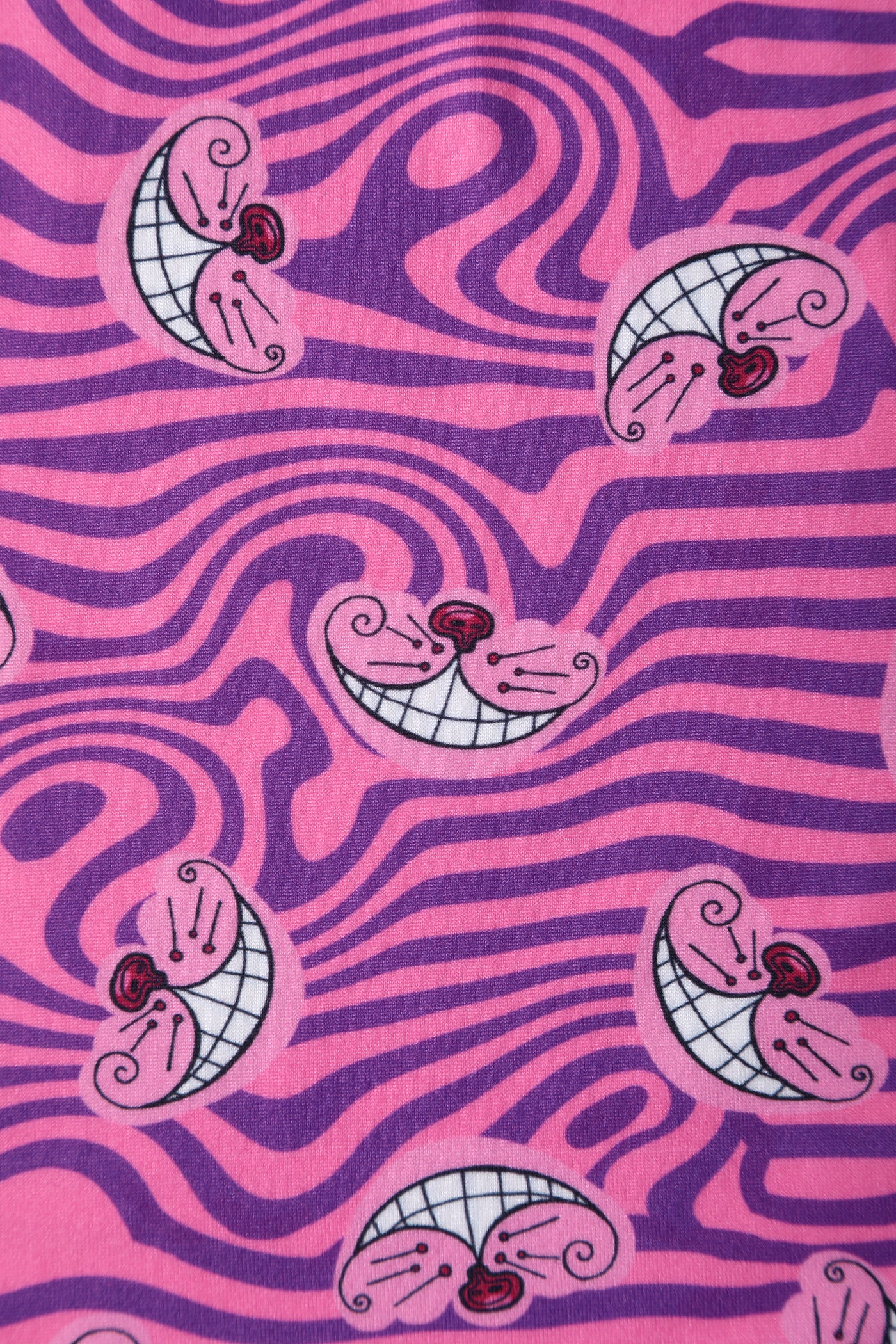 Billie Cheshire Cat Smile Pink Long Sleeved Dress