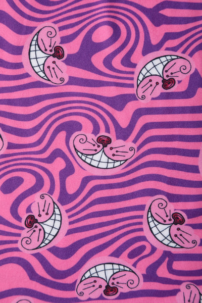 Billie Cheshire Cat Smile Pink Long Sleeved Dress