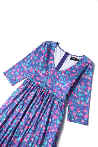 PRE ORDER Billie Flamingo Long Sleeved Dress