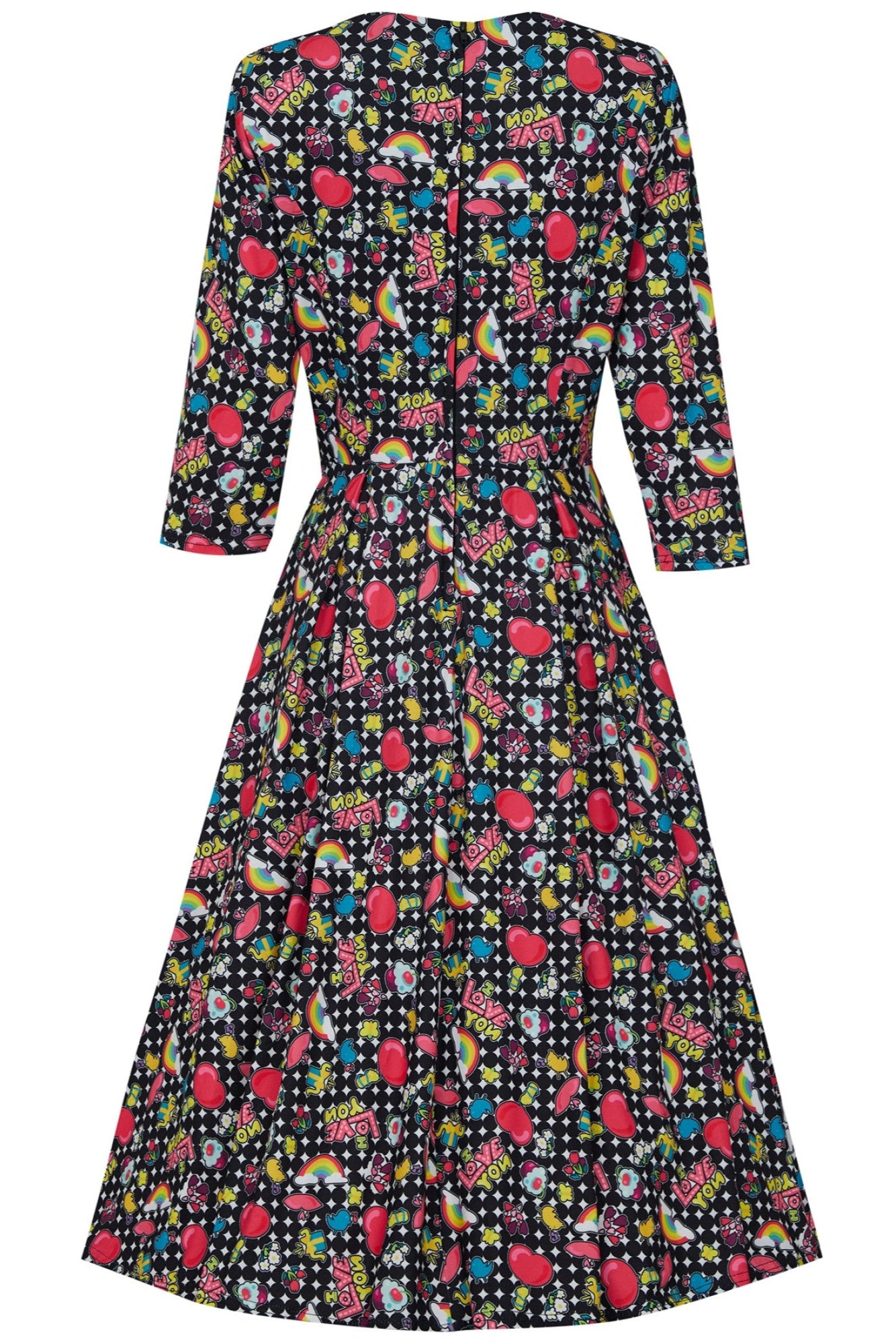 Billie Comfortable Knit Dress in Retro