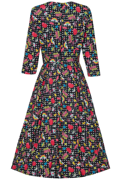 Billie Comfortable Knit Dress in Retro