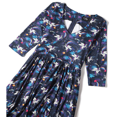 Billie Long Sleeved Magical Unicorn Dress