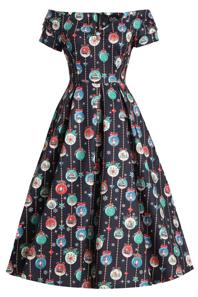 Lily Snow Globe Off Shoulder Dress