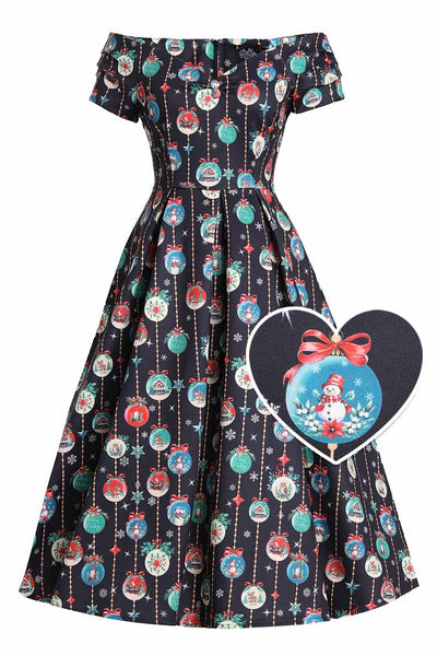 Lily Snow Globe Off Shoulder Dress
