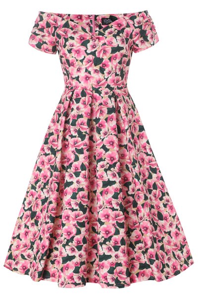 Lily Pink Poppy Floral Dress