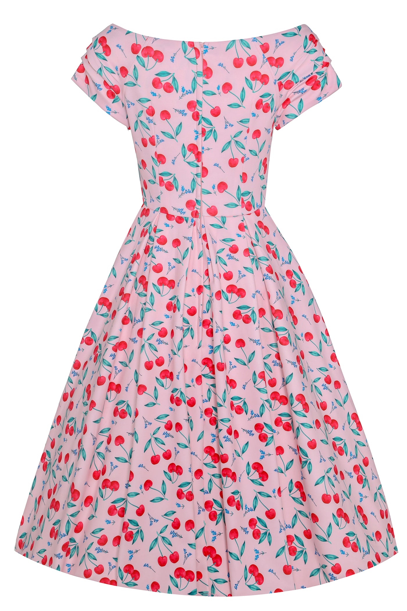 Lily Cherry Pink Off Shoulder Dress