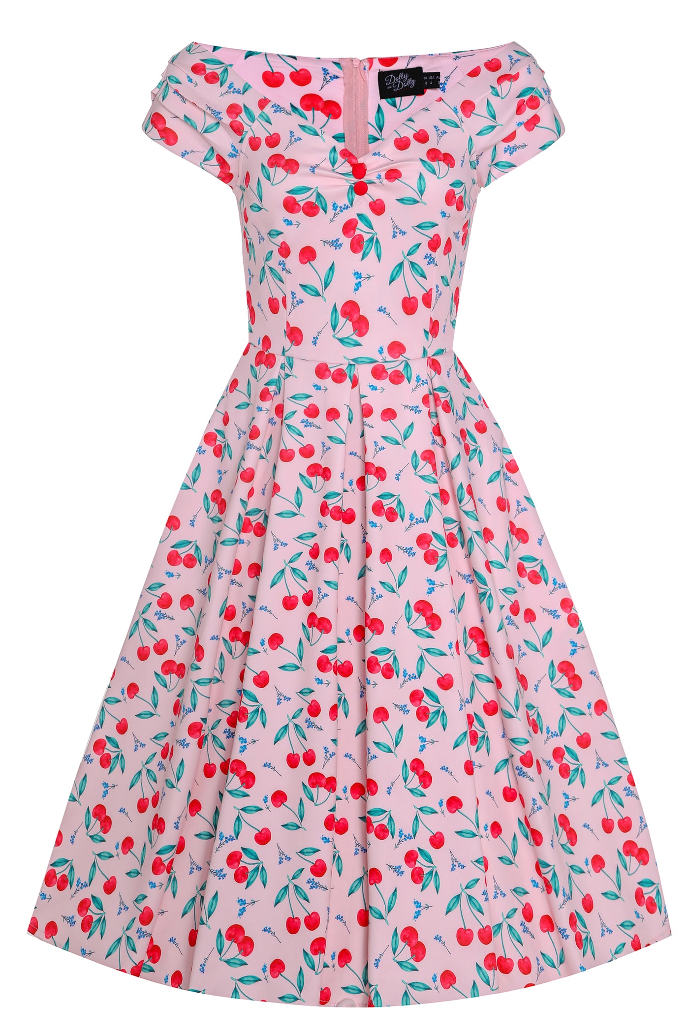 Lily Cherry Pink Off Shoulder Dress