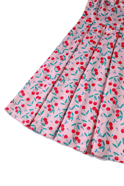 Lily Cherry Pink Off Shoulder Dress