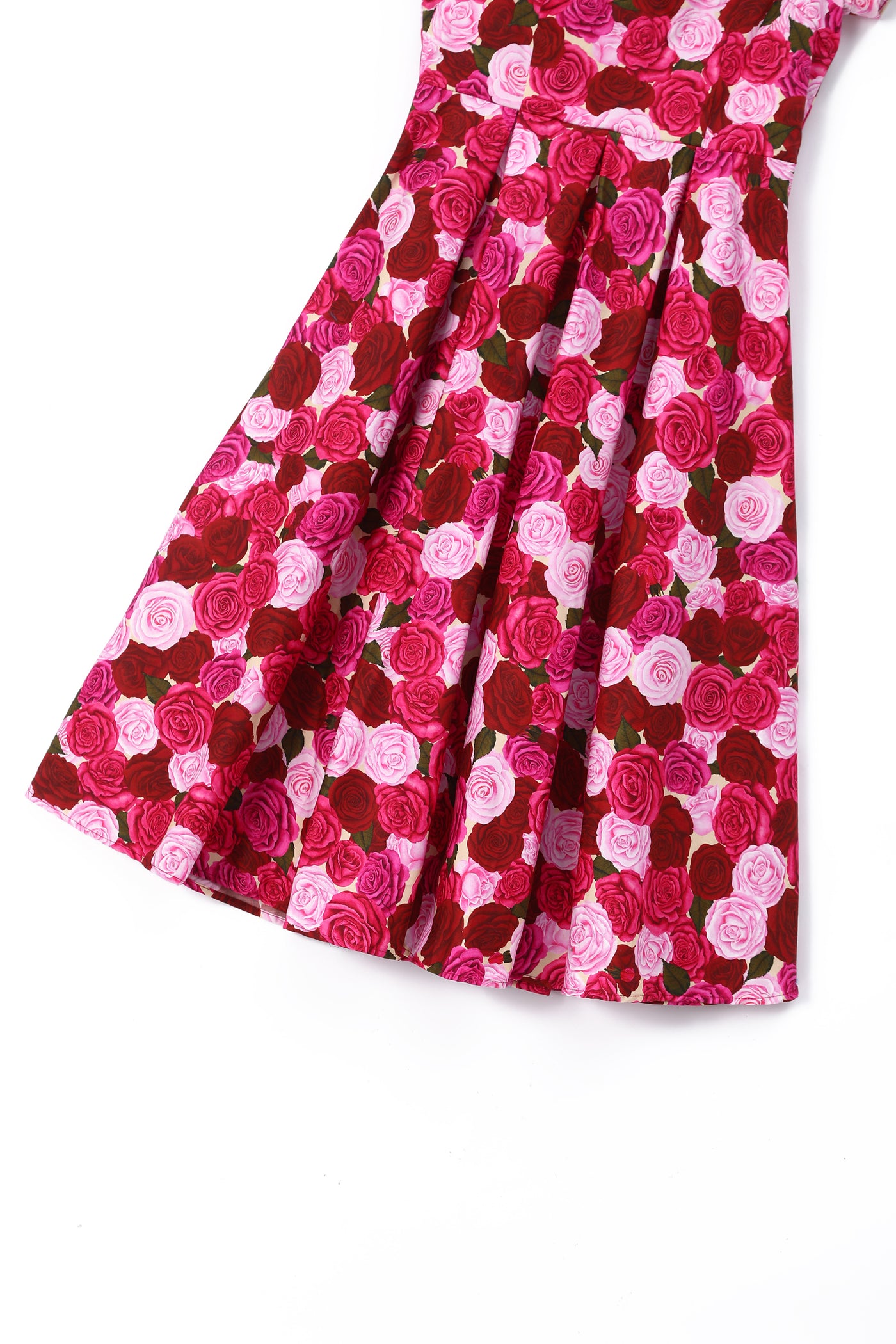 Lily Pink Rose Garden Off Shoulder Dress