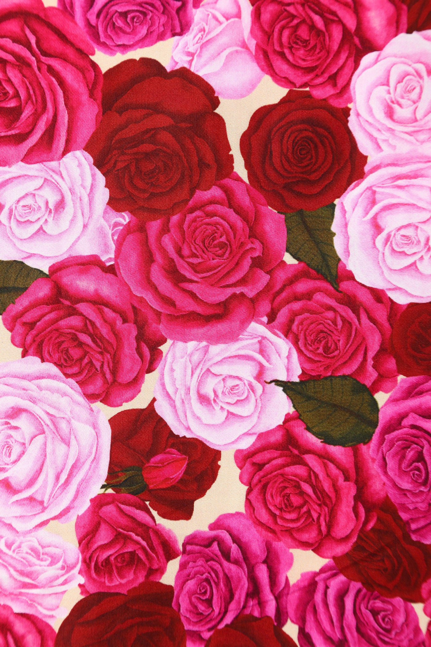 Lily Pink Rose Garden Off Shoulder Dress