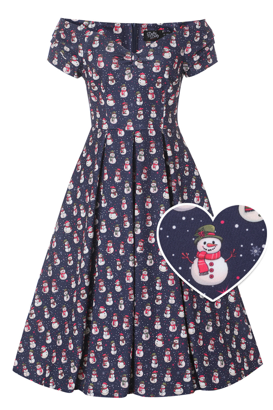 Lily Purple Off Shoulder Polka Dot Print Christmas Dress