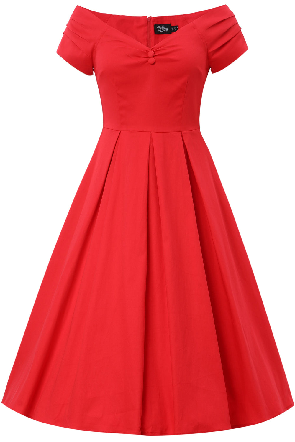 PRE ORDER Lily Vintage-Inspired Scarlet Red Elegance Dress