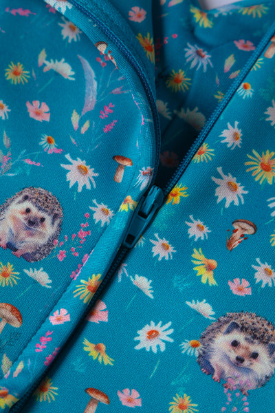 Lily Hedgehogs Blue Off Shoulder Dress