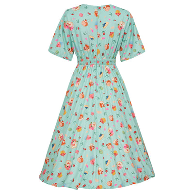 EU STOCK Janice Afternoon Tea Dress In Baby Blue Swing Dress