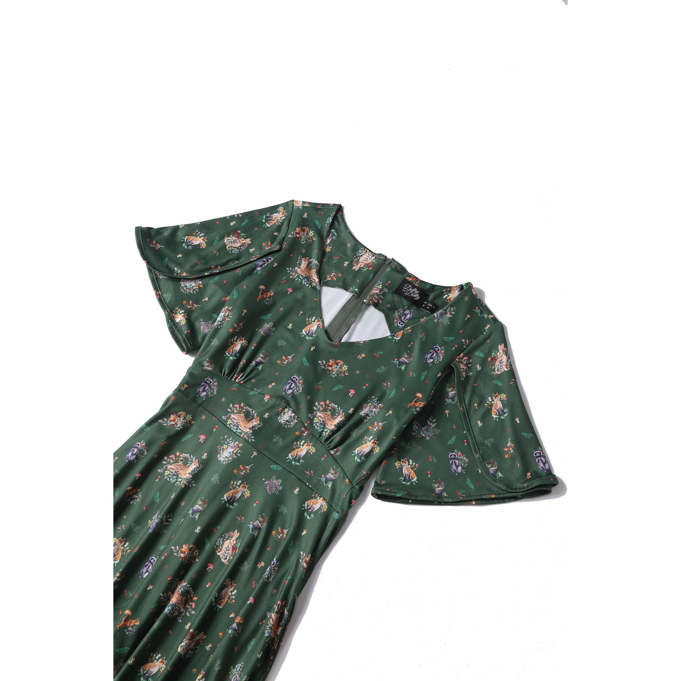 Janice Green Woodland Print Swing Dress