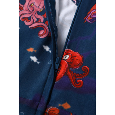 Katherine Navy Blue Octopus Swing Dress