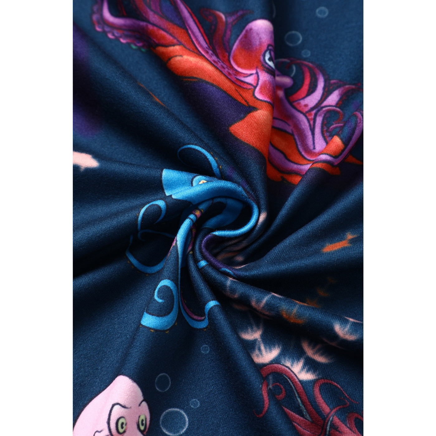 Katherine Navy Blue Octopus Swing Dress
