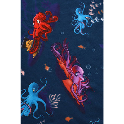 Katherine Navy Blue Octopus Swing Dress