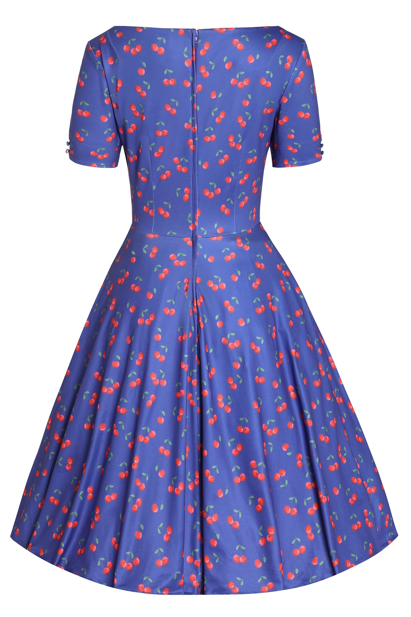 PRE ORDER Brenda Blue Cherry Flared Dress