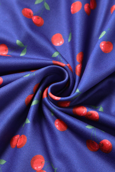 PRE ORDER Brenda Blue Cherry Flared Dress