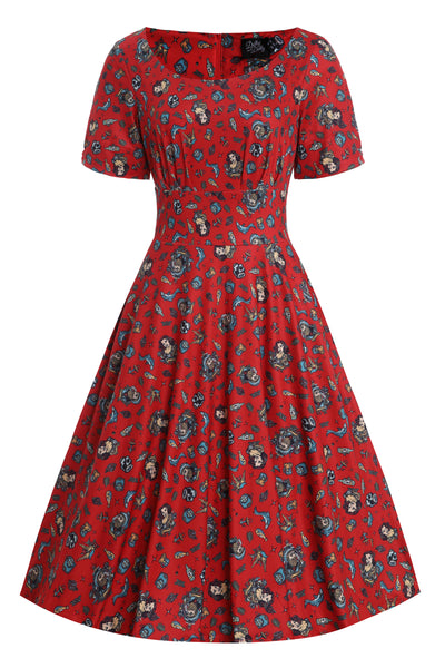 Brenda Nautical Sailor 50s Style Dress