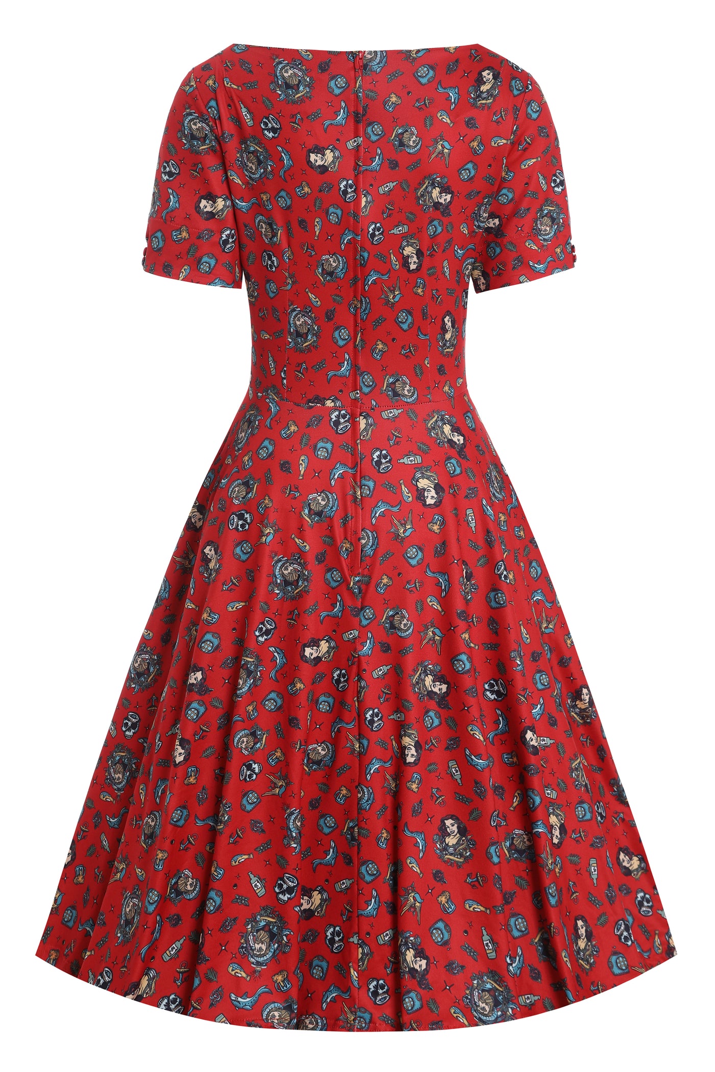 Brenda Nautical Sailor 50s Style Dress
