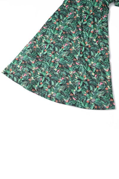 EU STOCK Julia Green 50s Style Chameleon Print Swing Dress