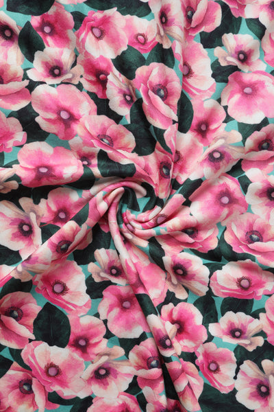 Julia Floral Dreams Pink Poppy Dress