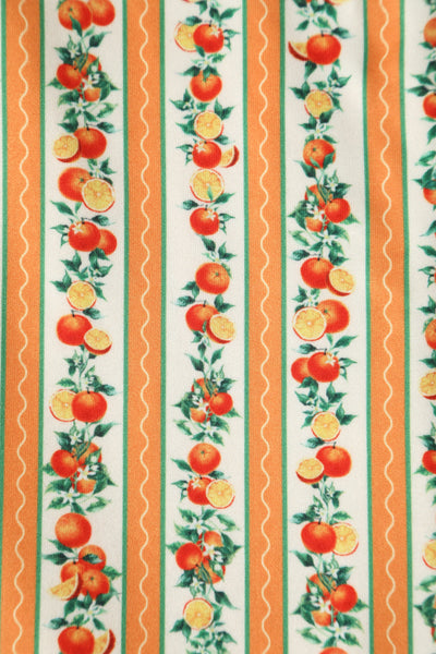 Julia Oranges/Stripe 50s Style Swing Dress