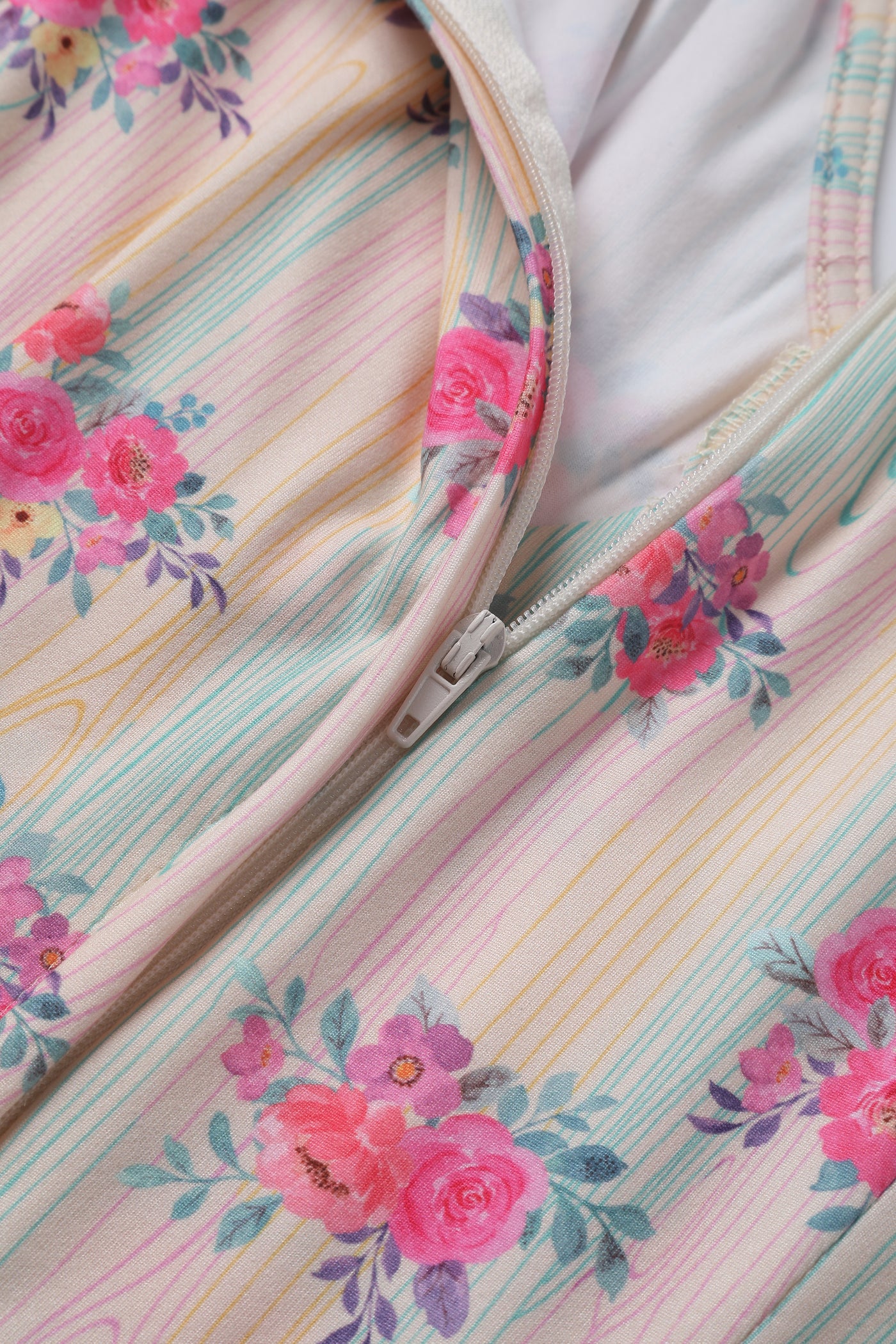 Julia Pastel Floral V-Neck Dress