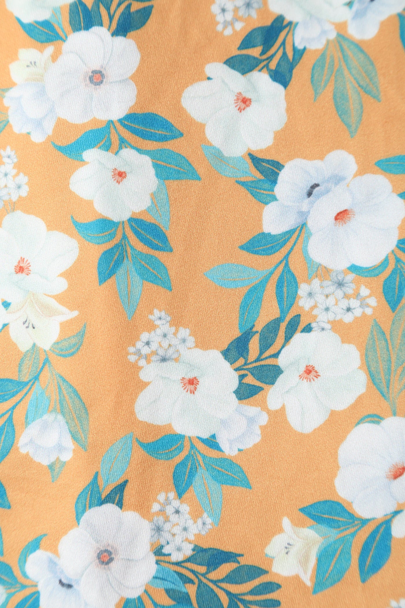 EU STOCK Julia Yellow 50s Style White Floral Print Swing Dress
