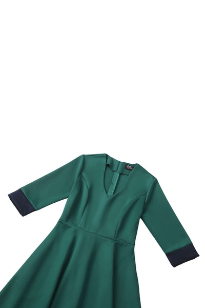 Maria Two-Tone Midi Dress