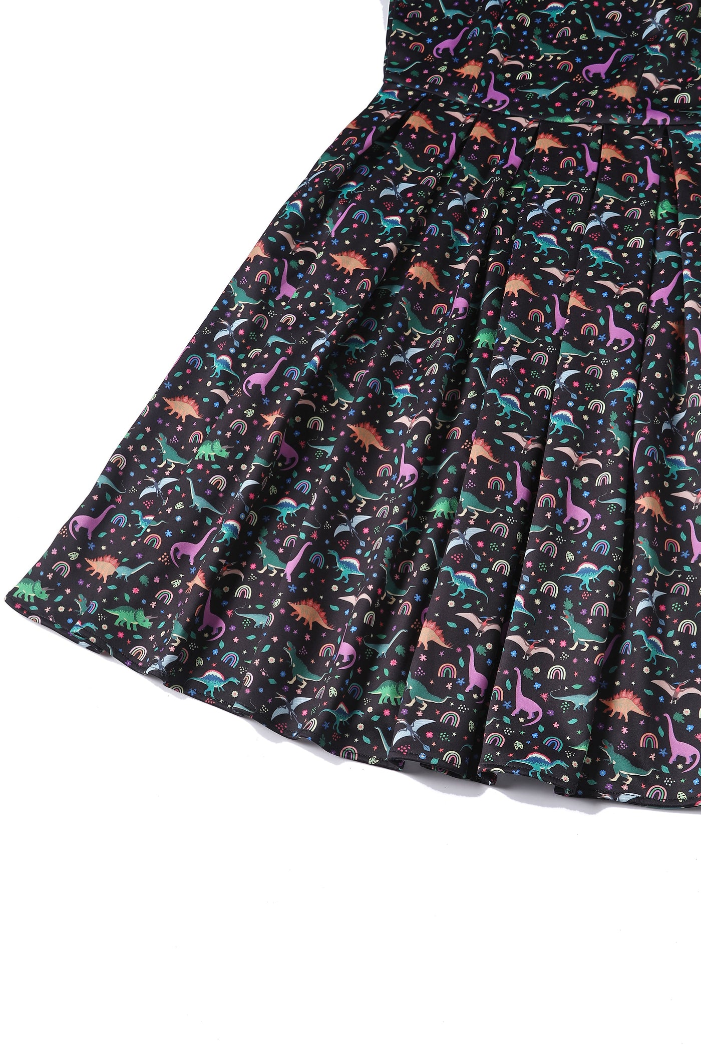 PRE ORDER Amanda Black Dinosaur Print Swing Dress