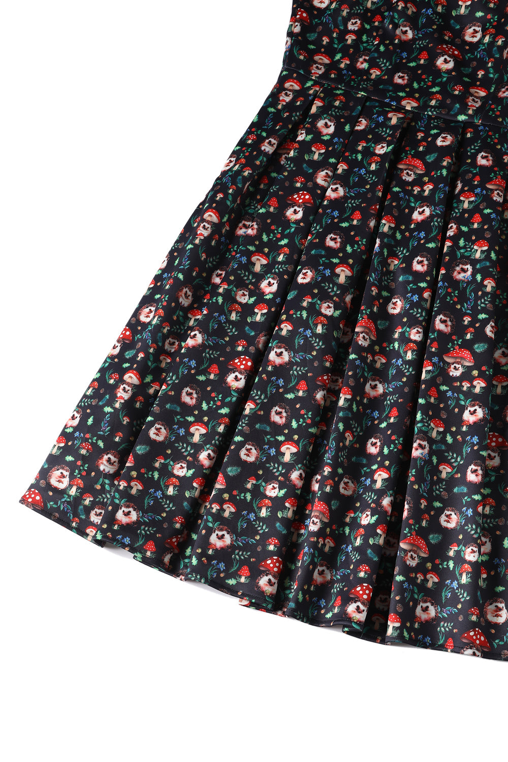 PRE ORDER Amanda Hedgehog & Mushroom Flared Dress