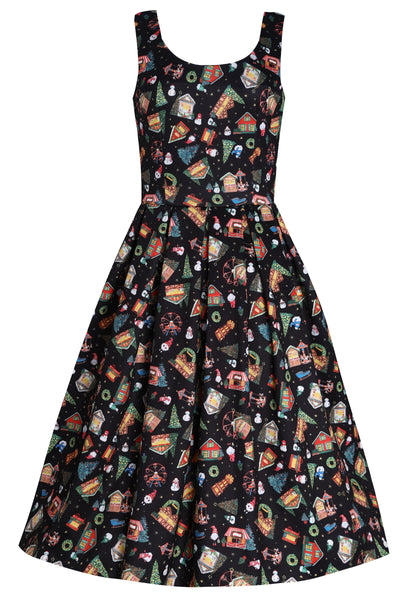 Amanda Christmas Fair Women's Quirky Swing Dress