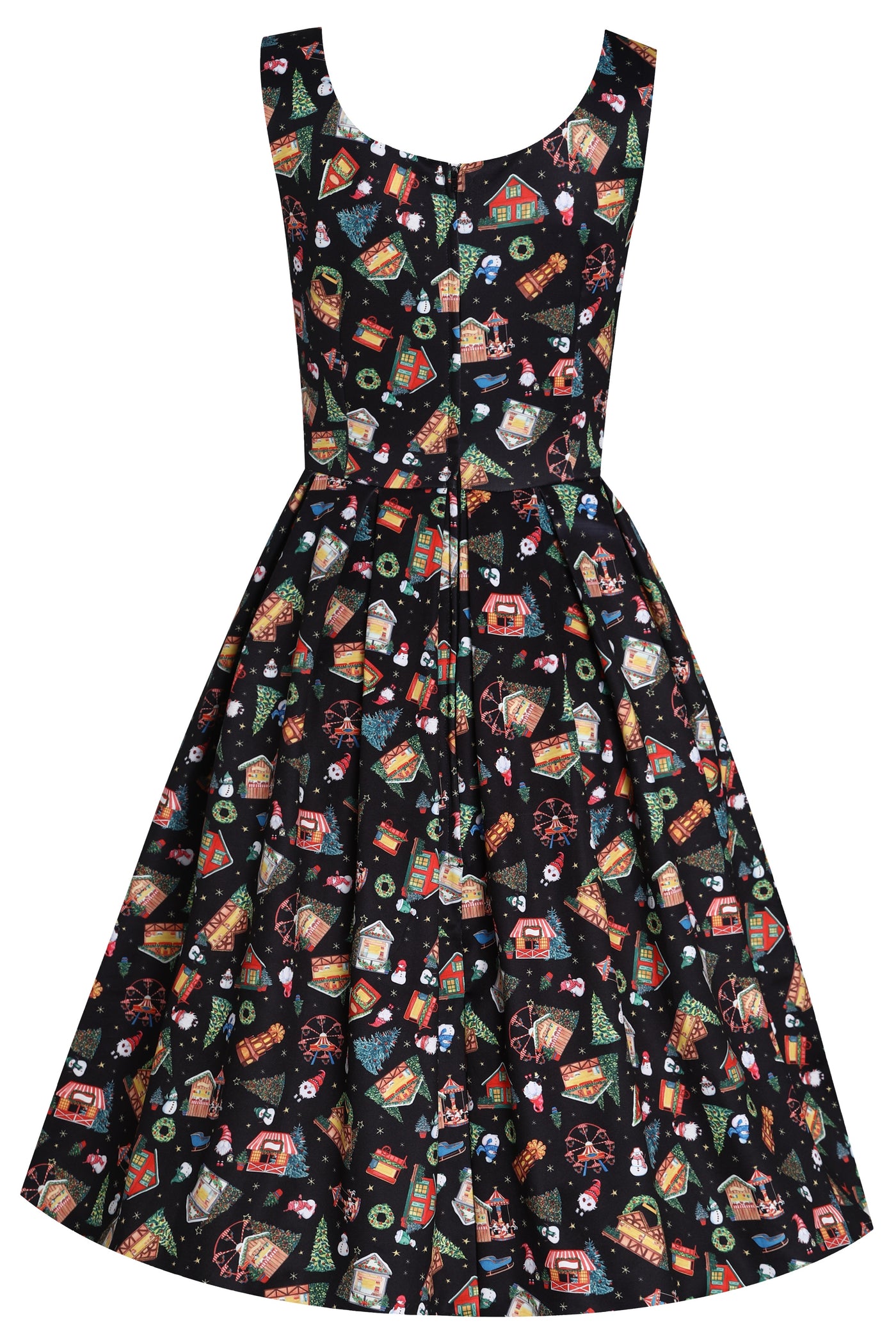 Amanda Christmas Fair Women's Quirky Swing Dress