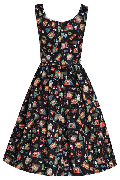 PRE ORDER Amanda Christmas Fair Women's Quirky Swing Dress